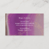 Faux holografische opaal steen gepersonaliseerd visitekaartje (Achterkant)