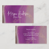 Faux holografische opaal steen gepersonaliseerd visitekaartje (Voorkant / Achterkant)