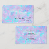 · FAUX holografische paarse opaalsteen Visitekaartje (Voorkant / Achterkant)