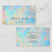 FAUX-holografische steensteentextuur Visitekaartje (Voorkant / Achterkant)