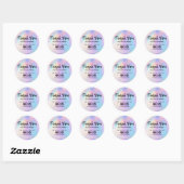 Faux Holographic Business - Aangepast Ronde Sticker (Vel)