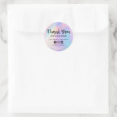 Faux Holographic Business - Aangepast Ronde Sticker (Tas)