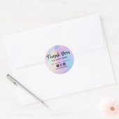 Faux Holographic Business - Aangepast Ronde Sticker (Envelop)
