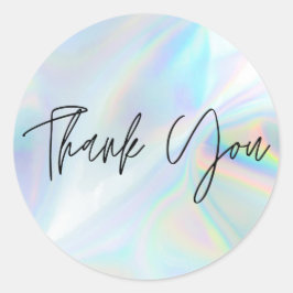 Faux Holographic Business Hartelijk dank Ronde Sticker