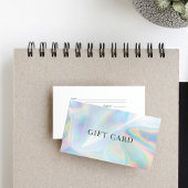 Faux Holographic Cadeaubon Visitekaartje