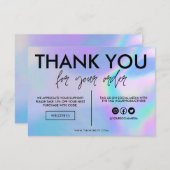 Faux Holographic Color Hartelijk dank voor het med (Voorkant / Achterkant)