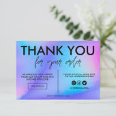 Faux Holographic Color Hartelijk dank voor het med (Staand voorkant)