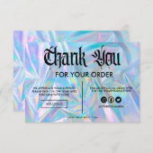 Faux Holographic Color Hartelijk dank voor het med (Voorkant / Achterkant)