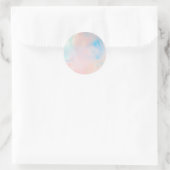 Faux Holographic Custom Classic Round Sticker (Tas)