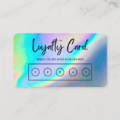 Faux Holographic Custom Loyalty Kaart Visitekaartje (Voorkant)