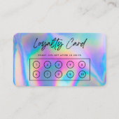 Faux Holographic Custom Loyalty Kaart Visitekaartje (Voorkant)