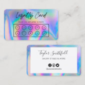 Faux Holographic Custom Loyalty Kaart Visitekaartje (Voorkant / Achterkant)