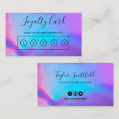 Faux Holographic Custom Loyalty Kaart Visitekaartje (Voorkant / Achterkant)
