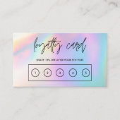 Faux Holographic Custom Loyalty Kaart Visitekaartje (Voorkant)