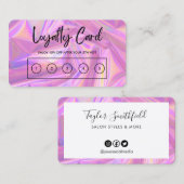 Faux Holographic Custom Loyalty Kaart Visitekaartje (Voorkant / Achterkant)