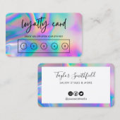 Faux Holographic Custom Loyalty Kaart Visitekaartje (Voorkant / Achterkant)