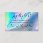 Faux Holographic Custom Loyalty Kaart Visitekaartje (Voorkant)