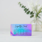 Faux Holographic Custom Loyalty Kaart Visitekaartje (Staand voorkant)