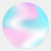 Faux Holographic Custom Ronde Sticker (Voorkant)