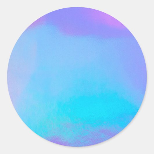 Faux Holographic Custom Trendy Ronde Sticker (Voorkant)