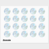 Faux Holographic Custom Trendy Ronde Sticker (Vel)