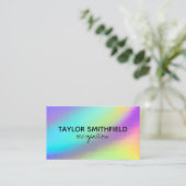 Faux Holographic Custom Visitekaartje (Staand voorkant)