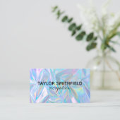 Faux Holographic Custom Visitekaartje (Staand voorkant)