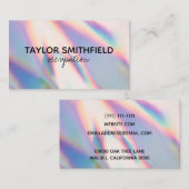 Faux Holographic Custom Visitekaartje (Voorkant / Achterkant)