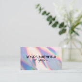 Faux Holographic Custom Visitekaartje (Staand voorkant)