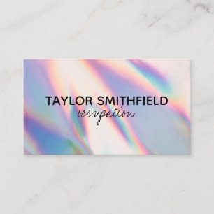 Faux Holographic Custom Visitekaartje