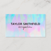 Faux Holographic Custom Visitekaartje