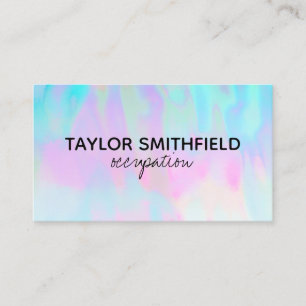 Faux Holographic Custom Visitekaartje
