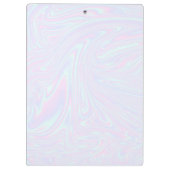 Faux holographic effect textuur blauw klembord (Achterkant)