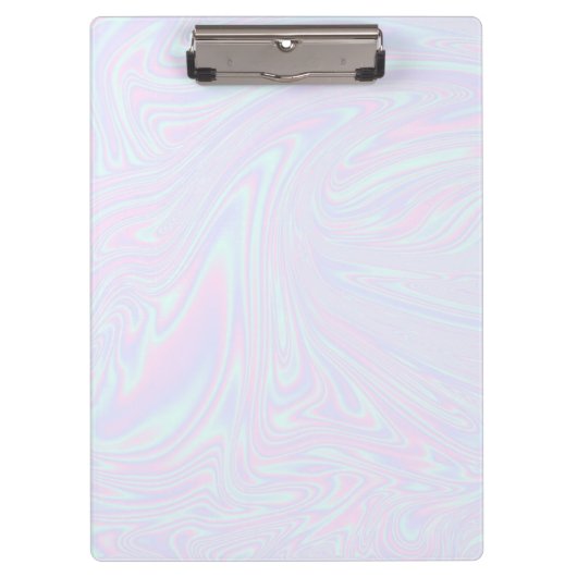 Faux holographic effect textuur blauw klembord (Voorkant)