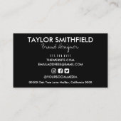 Faux Holographic Hallo Visitekaartje (Achterkant)