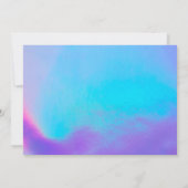 Faux Holographic Hartelijk dank Kaart (Achterkant)