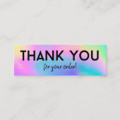 Faux Holographic mini visitekaartje (Voorkant)