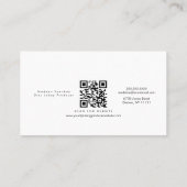 Faux Holographic Music Producer Gold Rings Black Visitekaartje (Achterkant)