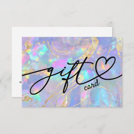 faux holographic opa gift certificate (Voorkant / Achterkant)