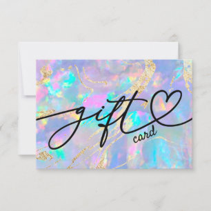 faux holographic opa gift certificate