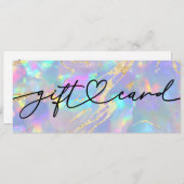 faux holographic optische background gift certific (Voorkant / Achterkant)