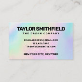 Faux Holographic Rainbow Business - Aangepast Visitekaartje (Achterkant)