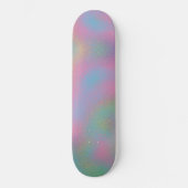 Faux Holographic Ripple Glass Texture Persoonlijk Skateboard (Voorkant)