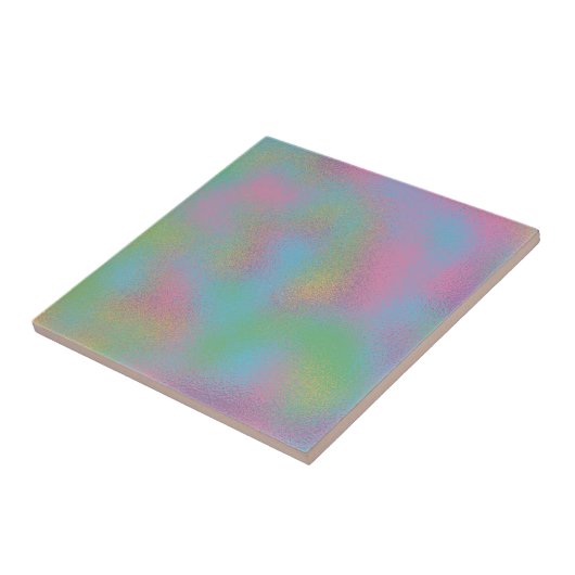 Faux Holographic Ripple Glass Texture Tegeltje (Zijkant)