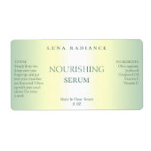 FAUX Holographic Serum Labels (Voorkant)