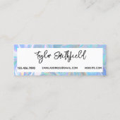 Faux Holographic Social Media Visitekaartje (Achterkant)