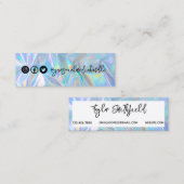 Faux Holographic Social Media Visitekaartje (Voorkant / Achterkant)