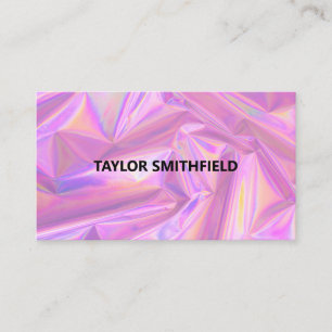 Faux Holographic Trendy Visitekaartje