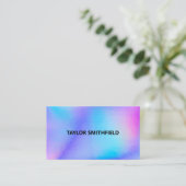 Faux Holographic Trendy Visitekaartje (Staand voorkant)