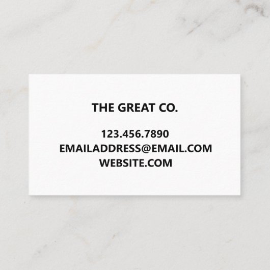 Faux Holographic Trendy Visitekaartje (Achterkant)